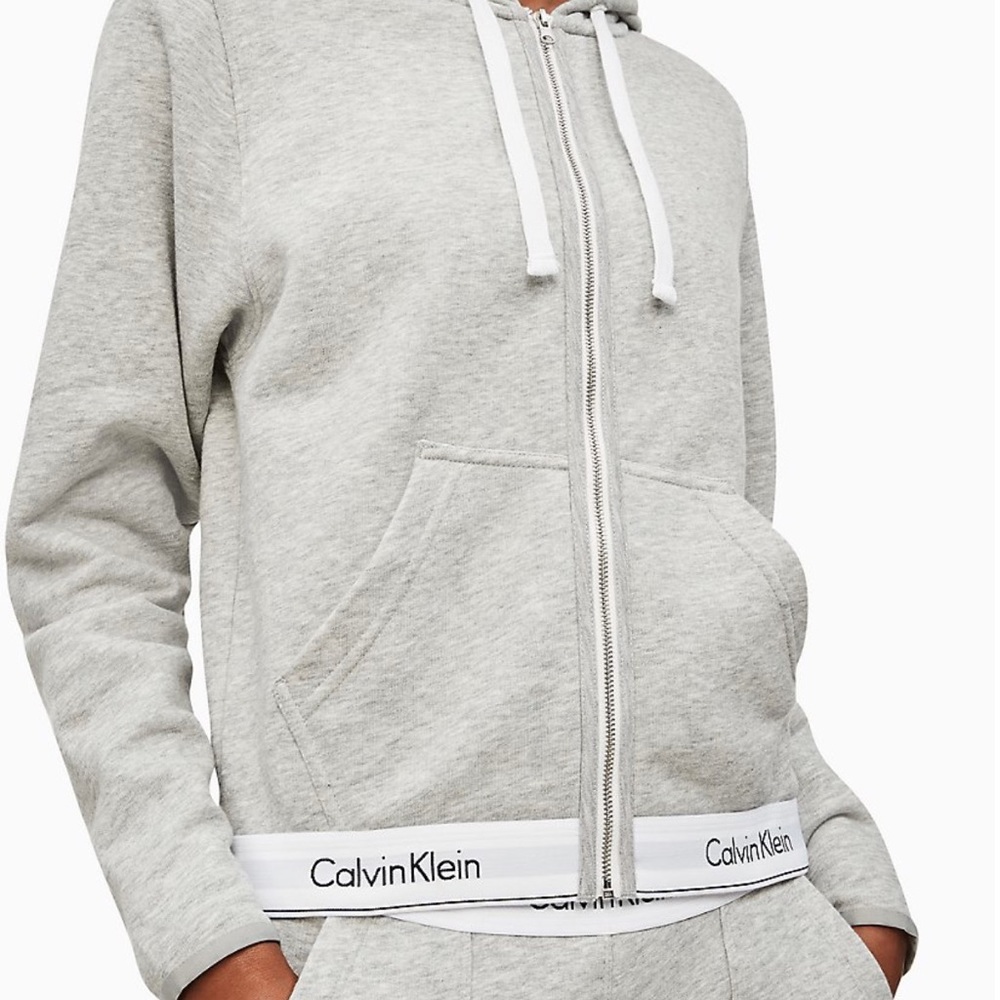 Calvin Klein modern cotton zip up hoodie
